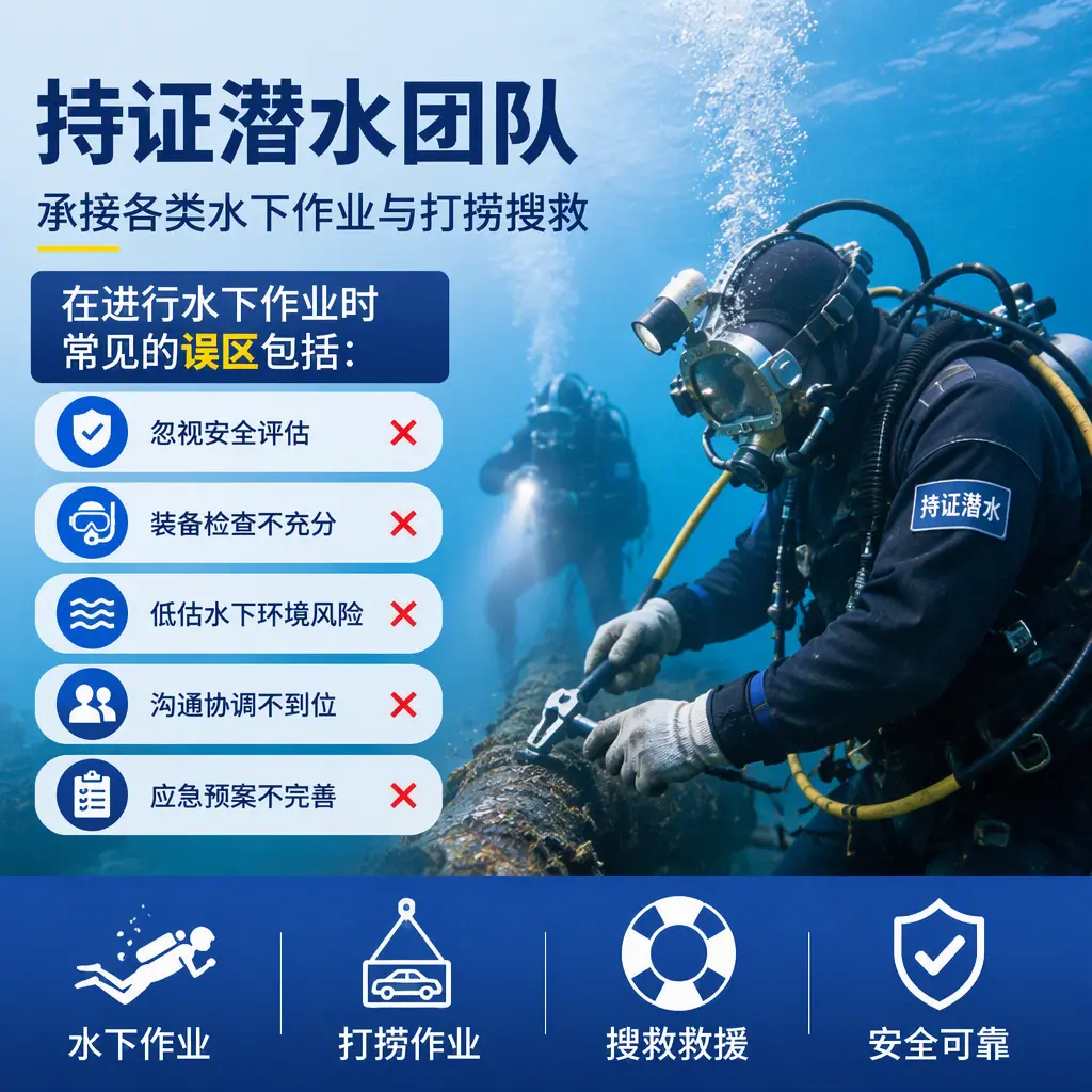 持证潜水团队，承接各类水下作业与打捞搜救平陆
